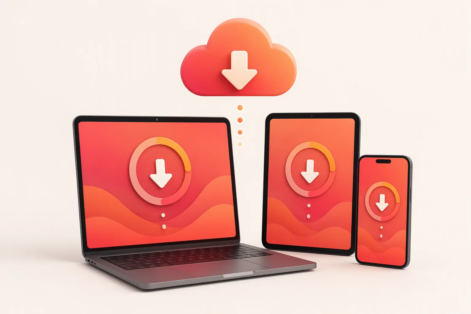 WPS Office Windows、macOS、iOS、Android 多平台下载场景示意图